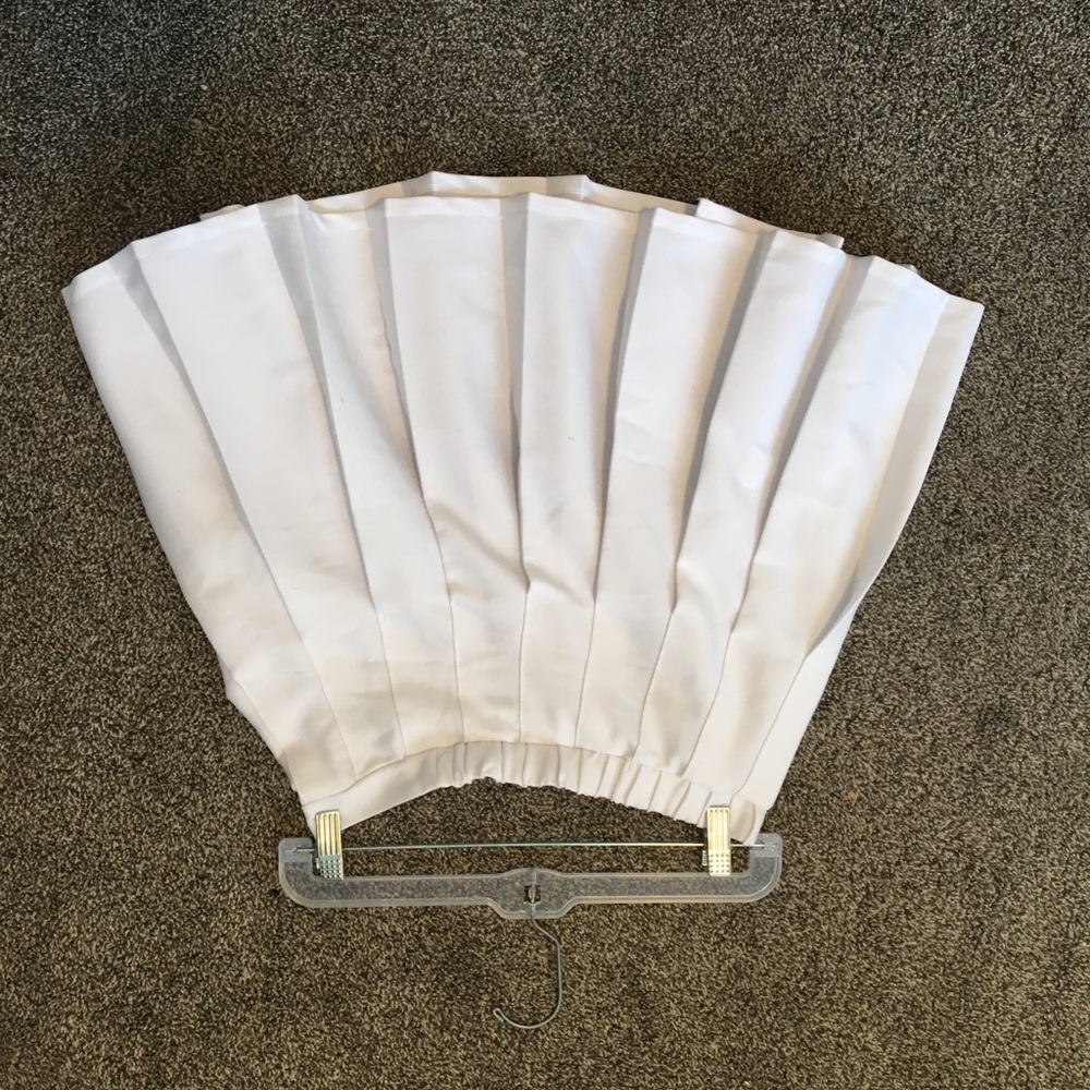 White tennis skirt